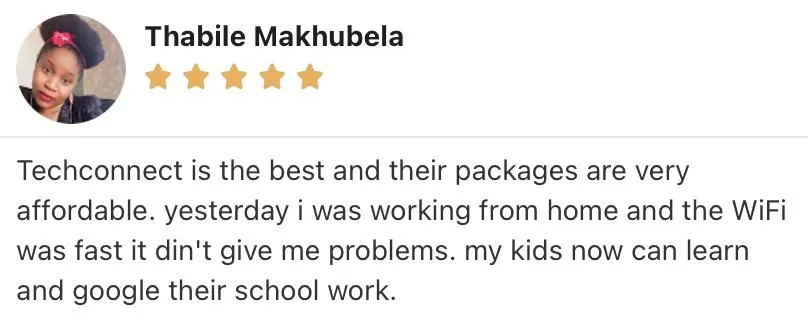 Customer testimonial