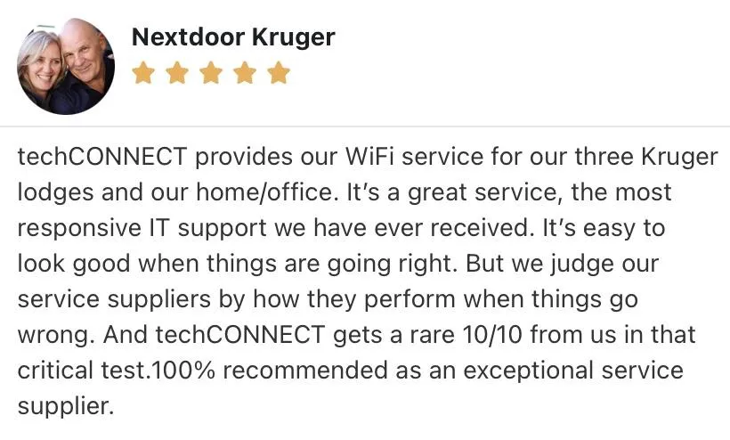 Customer testimonial